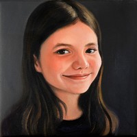Porträt eines Mädchens — 19x19cm Öl auf Leinwand 2010